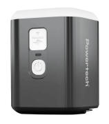 POWERTECH μίνι τρόμπα PT-1554 με φακό 5W επαναφορτιζόμενη μαύρη