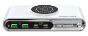 POWERTECH σταθμός φόρτισης PT-1624 2x USB/2x USB-C/wireless 72W λευκός