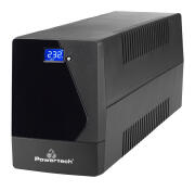 POWERTECH UPS Line Interactive PT-1800LCD με οθόνη 1800VA 1080W 4x Schuko 2x RJ45/RJ11 USB Type B