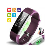 Ρολόι Fitness Tracker Aquarius AQ125HR με Μετρητή Καρδιακών Παλμών Χρώματος Μωβ R157697