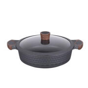 RESTO Capela 93506 Kατσαρόλα αντικολλητική με γυάλινο καπάκι  28cm 4.4 Λίτρα