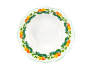 Casa Domani Μπολ 15x4.5cm Πράσινο Jardino Scallop -Πορσελάνη