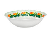 Casa Domani Σαλατιέρα 23x6.5cm Πράσινη Jardino Scallop Σε Συσκευασία Δώρου -Πορσελάνη