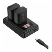Διπλός Φορτιστής Μπαταρίας Φωτογραφικών Μηχανών Sony με 2 Μπαταρίες RAVPower RP-PB056
