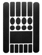 Προστατευτικά αυτοκόλλητα σκελετού ποδηλάτου RW39 μαύρα 20τμχ