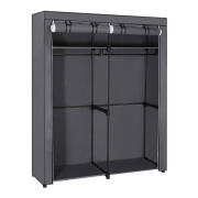 Songmics Φορητή Υφασμάτινη Ντουλάπα με Μεταλλικό Σκελετό 140 x 43 x 174 cm Songmics RYG02GY