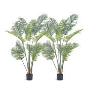 Vevor RZRDZW5FT2BLZBCF0V0 Σετ Τεχνητά Φυτά Φοίνικας 1524 mm 2 τμχ