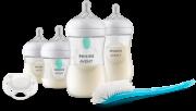 Philips Avent Σετ για νεογέννητα Natural Response με Airfree Vent (2 μπιμπερό 125ml, 2 μπιμπερό 260ml, 1 πιπίλα ultra soft 0-6 μηνών, 1 βούρτσα καθαρισμού)