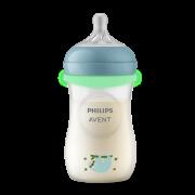 Philips Avent Μπιμπερό Natural Response με δακτύλιο που φωσφορίζει στο σκοτάδι 3-6 μηνών Νο3 ροή 260ml