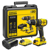 Stanley Κρουστικό Δραπανοκατσάβιδο Brushless V20 Li-Ion 18V 2x2Ah