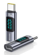 USAMS αντάπτορας USB-C US-SJ682 με οθόνη 100W γκρι