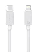 USAMS καλώδιο Lightning σε USB-C US-SJ692 30W 480Mbps 1m λευκό