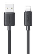 USAMS καλώδιο Lightning σε USB US-SJ694 2.4A 480Mbps 2m μαύρο