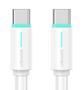 USAMS καλώδιο USB-C US-SJ734 60W 480Mbps 1m λευκό