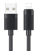 USAMS καλώδιο Lightning σε USB SJ778 2.4A 480Mbps 1m μαύρο