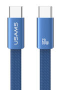 USAMS καλώδιο USB-C SJ783 60W 480Mbps flat 1.2m μπλε