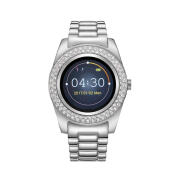 Timothy Stone Γυναικείο Smartwatch Χρώματος Ασημί με Μεταλλικό Μπρασελέ και Κρύσταλλα Swarovski® SW-013-ALSL