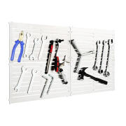 Costway Επιτοίχιο Μεταλλικό και Μαγνητικό Σύστημα Αποθήκευσης Εργαλείων με 4 Πάνελ 60 x 30 cm Costway TD10012SL