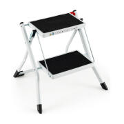 Costway Πτυσσόμενη Σκάλα με 2 Σκαλοπάτια 50 x 49 x 45 cm Costway TJ10004WH