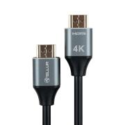 Καλώδιο HDMI 2.0 υψηλής ταχύτητας, 4K, 18 Gbps, βύσμα Ethernet 1,5 m, Μαύρο (TLL312001)