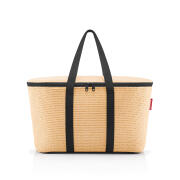 Reisenthel Θερμομονωτική Τσάντα Κρεμ Raffia Black 20lt -Coolerbag 44,5x24,5x25cm