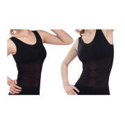 SPM  Γυναικείο Γιλέκο Αδυνατίσματος Χρώματος Μαύρο VL3148