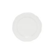 Casa Domani Πιάτο Γλυκού/ Φρούτου 20cm Λευκό Rim Florence Scallop -Πορσελάνη