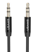 USAMS Καλώδιο Ήχου 3.5mm YP-01 AUX 1m Μαύρο