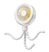 USAMS φορητός ανεμιστήρας ZB289 με 3 ταχύτητες 2000mAh λευκός