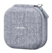 USAMS θήκη οργάνωσης ακουστικών Bluetooth ZB351 9.5x9.5x5cm γκρι