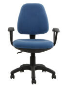 VELCO Καρέκλα Γραφείου με Μπράτσα Μπλε Velco