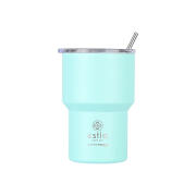 Estia Save the Aegean Ποτήρι Θερμός με Καλαμάκι Πράσινο 400ml