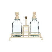Estia Δοχεια Υγρου Πιατων Allure 2x300ml Με Μεταλλικη Βαση & Θηκη Για Σφουγγαρι Ivory  01-26226