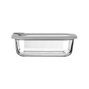 Estia Φαγητοδοχειο Colorseal Γυαλινο 640ml 18.9x14.5x6.7 Με Καπακι Σιλικονησ Γκρι  01-26417