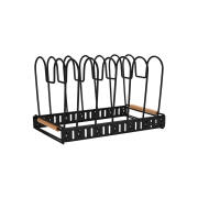 Estia Θηκη Με Διαχωριστικα Bamboo Essentials Μεταλλικη Με Χερουλι 30.5x17.7x19cm Μαυρη  01-29890