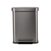Estia Καδοσ Απορριματων Flatop Soft Close 50lt Ματ Ινοξ  01-31954