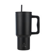 Estia Θερμοσ Straw Tumbler Xl Save The Aegean 900ml Midnight Black  01-32111