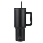 Estia Θερμοσ Straw Tumbler Xl Save The Aegean 1200ml Midnight Black  01-32180