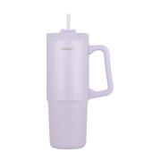 Homely Θερμοσ Straw Tumbler 900ml Lavender Fog  01-34528