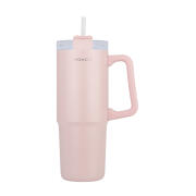 Homely Θερμοσ Straw Tumbler 900ml Rose Quartz  01-34535