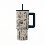 Estia Θερμοσ Straw Tumbler Xl Save The Aegean 900ml Salt Life  01-41557