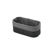 Estia Καλάθι Οργάνωσης Bamboo Essentials 19.5x10cm Mε Επένδυση 02-19679 Μαύρο