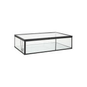 Estia Κουτι Οργανωσησ Γυαλινο Με Καθρεπτη & Μαυρο Μεταλλικο Πλαισιο 24x14x6cm  02-28176