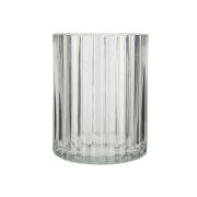 Estia Ποτηρακι Μπανιου Alivio Γυαλινο Αναγλυφο 7.8x10cm Διαφανο  02-28848