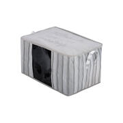 Θηκη Αποθηκευσησ Non Woven Υφασματινη 60x45x35cm Με Παραθυρο Ivory  03-23980