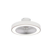 Estia Ανεμιστήρασ Οροφής Halo Flow 50cm 15w Με Cct Led Φωτισμό 45w & Τηλεχειριστήριο Λευκός  06-30155