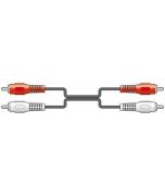 AVLINK 2xRCA PLUGS TO 2 x RCA PLUGS LEAD 3.0m