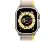 Apple Watch Ultra GPS + Cellular 49mm (Titanium Case with Yellow/Beige Trail Loop S/M)