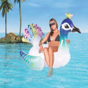 Blue Wave Φουσκωτό Παγώνι Θαλάσσης Με Χερούλια Λευκό 138cm 51865