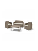 Keter Σετ Σαλονιού Merano Lounge Εξωτερικού Χώρου Cappuccino/sand 4τμχ